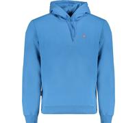 Sweatshirt bleu pour hommes - Regular Fit Hoodie avec détails de broderie, Taille : 3XL Couleur : Blu