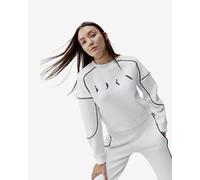 Sweatshirt Born Living Yoga Agda Performance blanc neutre noir femme - S