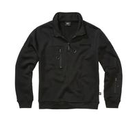 Brandit Sweat tactique demi-zip Noir 5XL Homme