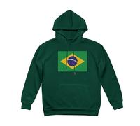 Sweatshirt Brésil Doublure Polaire Brésil Drapeau Lettres Graphiques Pull Col Rond Manches Longues Coupe Ample Sweat Vêtewoments Plusieurs Couleurs du XS Au XL Hoodies