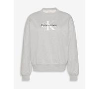 Sweatshirt Calvin Klein Monologue French gris blanc noir femme - L
