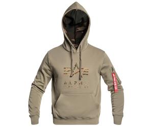 Sweatshirt Camo TPU Hoody Alpha Industries - Olive S