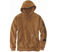 Sweatshirt CARHARTT Sleeve Logo Hooded Marron T.M - K288-BRN-M