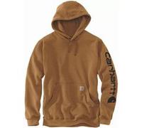 Sweatshirt CARHARTT Sleeve Logo Hooded Marron T.XL - K288-BRN-XL