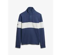 Superdry Classic Rugby Henley Long Sleeve Polo Bleu M Homme
