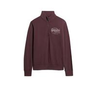 Superdry Classic Vl Graphic Half Zip Sweatshirt Marron S Homme