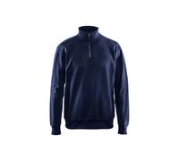 Blakläder 336911588900XL Sweat col Camionneur Taille XL Bleu Marine
