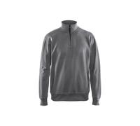 Sweatshirt col camionneur Blaklader Gris 4XL