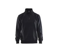 Blaklader 33651048 MAILLOT D'UNIVERSITÉ À MOITIÉ ZIPPÉ, Noir, taille 4XL