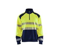 Sweatshirt col camionneur haute-visibilitÃ© Blaklader Jaune 4XL