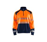 Sweatshirt col camionneur haute-visibilitÃ© Blaklader Orange 2XL