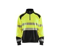 Sweatshirt col camionneur haute-visibilitÃ© Blaklader Jaune XL