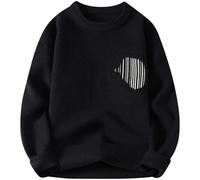 Sweatshirt Col Camionneur Pulls V Beige Demi Ado 4 Français Été Rayé Molletonné Tressé Et Tête Multicolore Meilleur Officier Canard Squelette Un Tenue