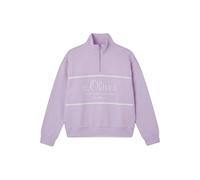 Sweatshirt col camionneur zippÃ© avec logo femme s.Oliver Rose 44