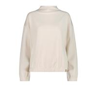 Sweatshirt col montant en modal satinÃ© femme CMP Blanc L