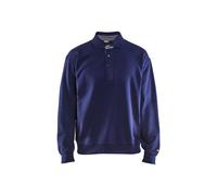 Sweatshirt col polo femme Blaklader Bleu 2XL