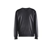 Sweatshirt col rond bicolore Blaklader Gris XS