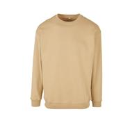 Build Your Brand Sweat-shirt à col rond basique pour homme – Beige uni – XL
