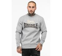 Lonsdale Sweat-shirt Lawins pour homme, Gris marl/noir/gris, 3XL