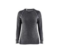 Sweatshirt col rond femme Blaklader Warm Gris XS