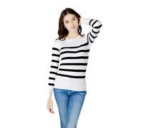Sweatshirt col rond femme Guess Elinor Blanc M