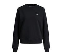 JJXX Sweatshirt Abbie col rond Femme Noir - Logo blanc - Taille L