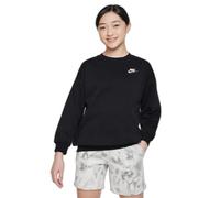 Sweatshirt col rond fille Nike Club Fleece Oversized LBR Noir 8/10 ans Female