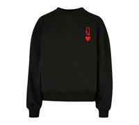 Merchcode Pulls femme Ladies Hugs & Love Queen Of Hearts Oversized Crewneck MP5012553 XL