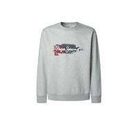 Pepe Jeans Trey Crew Maillot de survêtement, Gris Clair chiné, XXL Homme