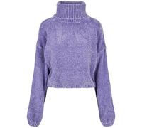 Sweatshirt Col roulÃ© femme Urban Classics chenille Bleu S