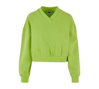 Sweatshirt col V femme Urban Classics Jaune S