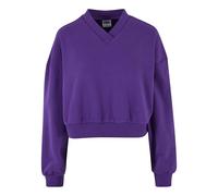 Sweatshirt col V femme Urban Classics Violet XS