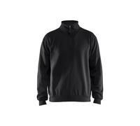 Sweatshirt col zippÃ© Blaklader Noir XS