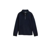 Sweatshirt col zippÃ© femme Tom Tailor Bleu XS