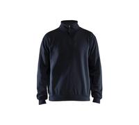 Sweatshirt col zippé Blaklader Bleu L