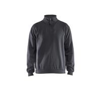 Sweatshirt col zippÃ© Blaklader Gris XL