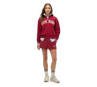 Sweatshirt col zippÃ© femme Superdry Athletic Essentials Rouge S