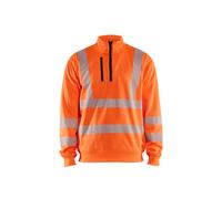 Sweatshirt col zippé haute-visibilité Blaklader Orange 2XL