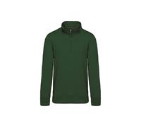 Sweatshirt col zippé Kariban Vert XL