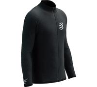 Veste running compressport seamless zip noir