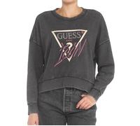 Sweatshirt coton col rond femme Guess Icon - jet black a996 - 3XL L