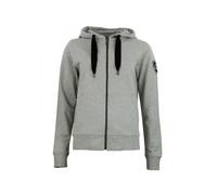 Sweatshirt coton full zip femme Peak Mountain French Terry Gris S