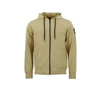 Sweatshirt coton full zip Peak Mountain French Terry Beige L