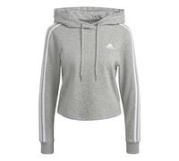 Adidas Essentials 3 Stripes Cropped Hoodie Gris XL Femme