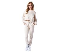 Sweatshirt court ample femme Project X Paris Basic Blanc L