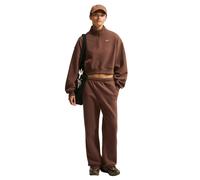 Sweatshirt court oversize femme Nike Studio Medium Weight Marron S Female