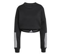 Adidas Hyperglam 3 Stripes Cropped Crewneck Sweatshirt Noir XL Femme