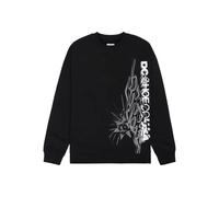 Sweatshirt DC Shoes Side Flame Crew Noir M