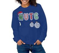 Sweatshirt de jogging pour couples, adultes, lui et elle, assorti, unisexe, sweat-shirts graphiques de Noël Pyjama d'hiver en peluche de Noël, Blu-2, S