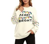 Sweatshirt De Noël pour Femme Pull Noel Grande Taille Noël Chaud Sweat Sportswear Womens Clothing Original Drole Tenue Christmas Tenues Vêtements À Capuche Femme,